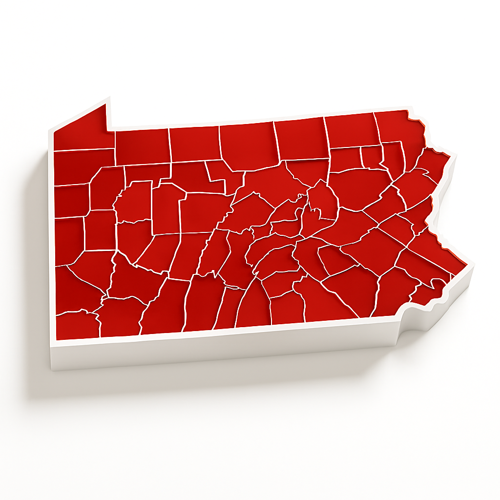 Map of Pennsylvania
